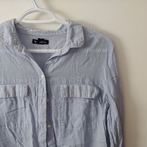 GAP Button Up Striped Blouse